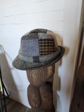 Hanna Hat Of Donegal Patchwork Tweed Hat